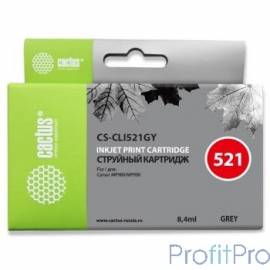 Cactus CLI-521GY Картридж для Canon MP980/MP990, серый (8.4мл) 