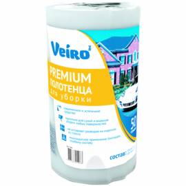 Салфетки универсальные для уборки Veiro "Premium" 25*30см, 50шт., в рулоне