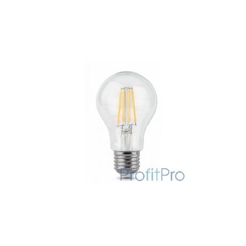 GAUSS 102802206 Светодиодная лампа LED Filament A60 E27 6W 630lm 4100К 1/10/40 