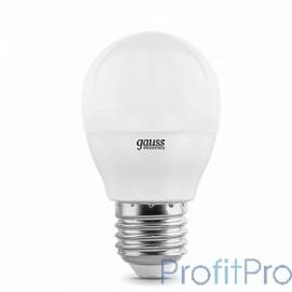 GAUSS 53220 Светодиодная лампа LED Elementary Шар 10W E27 920lm 4100K 1/10/100 0