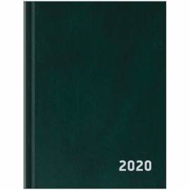 Ежедневник датированный 2020г., A6, 168л., бумвинил, OfficeSpace, зеленый
