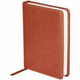 Ежедневник датированный 2020г., A6, 176л., кожзам, OfficeSpace "Nebraska", коричневый