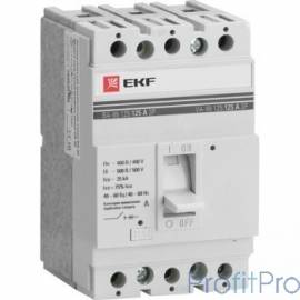 EKF mccb99-125-63 Выключатель автоматический ВА-99 125/63А 3P 25кА EKF PROxima