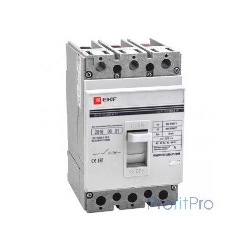 EKF mccb99-250-100 Выключатель автоматический ВА-99 250/100А 3P 35кА EKF PROxima