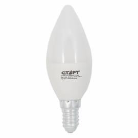 Лампа светодиодная Старт LED, серия "Стандарт" 7W27, тип С "свеча", Е14, 2700К, теплый свет, 30000ч
