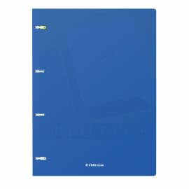 Тетрадь на кольцах А4, 80л., Erich Krause "Classic", синяя пластиковая обложка