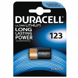 Батарейка Duracell CR123 3V литиевая, 1BL