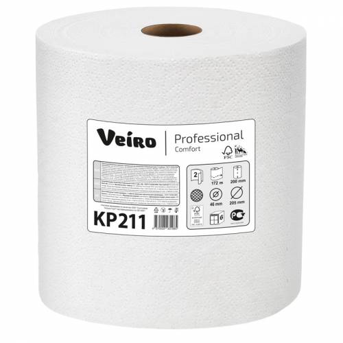 Полотенца бумажные в рулонах Veiro Professional "Comfort" (ультрапрочные), 2-слойн., 172м/рул