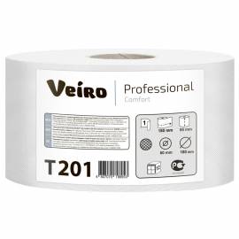 Бумага туалетная Veiro Professional "Comfort"(Q2), 180м/рул., тиснение, белая