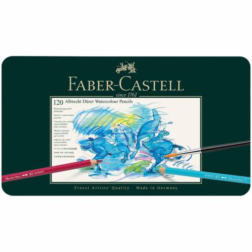 Карандаши акварельные художественные Faber-Castell "Albrecht Dürer", 120цв, метал. коробка