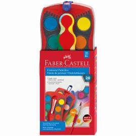 Акварель Faber-Castell "Connector", 24 цвета, пластик/картон