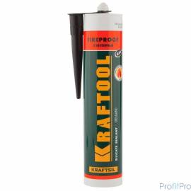 Герметик KRAFTOOL KRAFTFLEX FR150 силикатный огнеупорный "+1500 С", жаростойкий, черный, 300мл [41260-4]