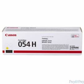 Canon Cartridge 054 HY 3025C002 Тонер-картридж для Canon MF645Cx/MF643Cdw/MF641Cw, LBP621/623 (2300 стр.) жёлтый