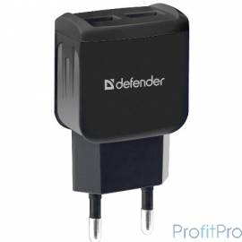 Defender Сетевой адаптер 2xUSB,5V/2.1А кабель microUSB , (UPC-21) (83581)
