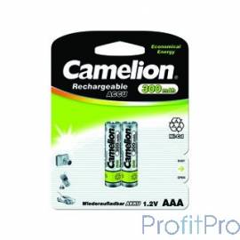 Camelion AAA- 300mAh Ni-Cd BL-2 (NC-AAA300BP2, аккумулятор,1.2В)