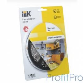 Iek LSR1-4-060-20-1-05 Лента LED 5м блистер LSR-3528Y60-4.8-IP20-12V IEK-eco желтый