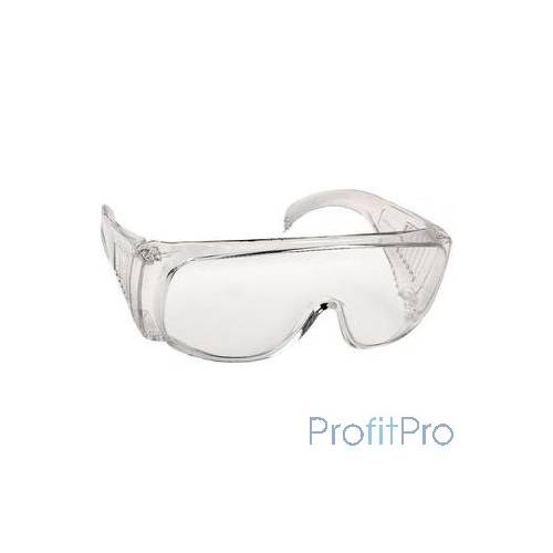 Очки DEXX защитные, поликарбонатная монолинза с боковой вентиляцией, прозрачные [11050]