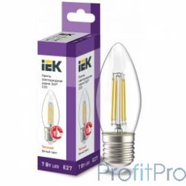 Iek LLF-C35-7-230-30-E27-CL Лампа LED C35 свеча прозр. 7Вт 230В 3000К E27 серия 360° 