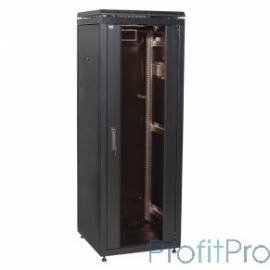 ITK LN05-42U61-G Шкаф сетевой 19" LINEA N 42U 600х1000 мм стеклянная передняя дверь черный