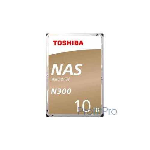 10TB Toshiba N300 (HDWG11AUZSVA) SATA 6.0Gb/s, 7200 rpm, 256Mb buffer, 3.5" для NAS