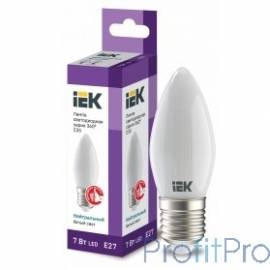 Iek LLF-C35-7-230-40-E27-FR Лампа LED C35 свеча матов. 7Вт 230В 4000К E27 серия 360° 