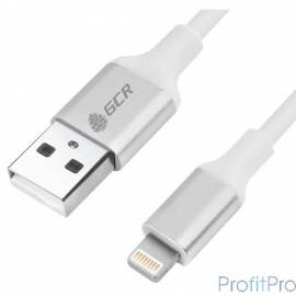 Greenconnect Кабель 0.5m Apple USB 2.0 AM/Lightning 8 pin для Iphone 5/6/7/8/X - поддержка всех IOS, белый, алюминиевый корпу