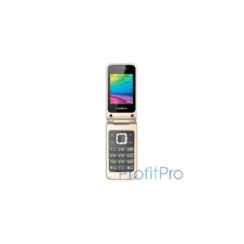 TEXET TM-204 мобильный телефон цвет бежевый (шампань)