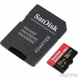 Micro SecureDigital 32Gb SanDisk SDSQXCG-032G-GN6MA MicroSDHC Class 10 UHS-I, U3 Extreme Pro