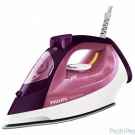 Утюг Philips GC3581/30, керамическое покрытие, система самоочистки, функция капля-стоп, 2400Вт, розовый/ фиолетовый