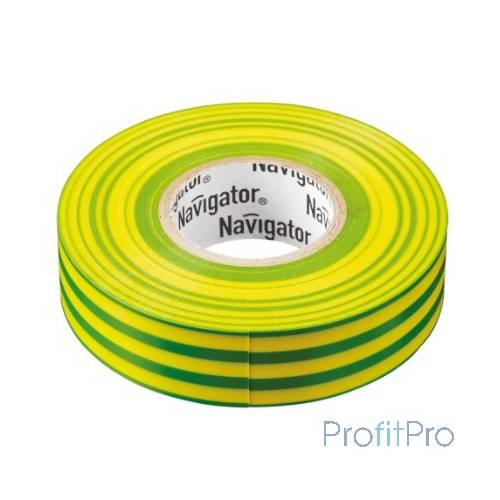 Navigator 71115 Изолента NIT-A19-20/YG жёлто-зелёная