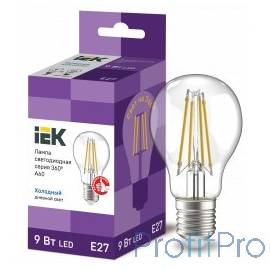 Iek LLF-A60-9-230-65-E27-CL Лампа LED A60 шар прозр. 9Вт 230В 6500К E27 серия 360° 