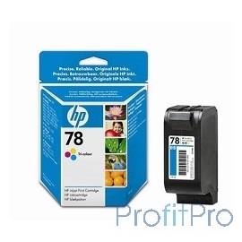 HP C6578D Картридж №78, Color DJ 930C/950C/959C/970Cxi/1220/6122/6127/PSC 750/1180c, Color (19ml)