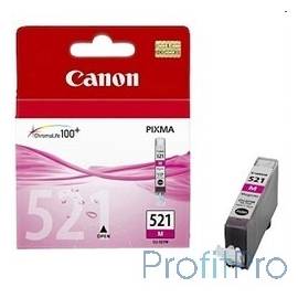 Canon CLI-521M 2935B004 Картридж для Canon Pixma iP3600, 4600, MP540 ,MP620, MP630, MP980, Пурпурный, 520стр.