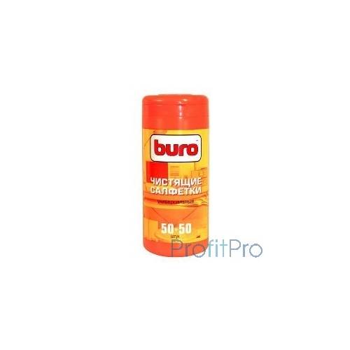 BURO BU-Tmix [817437] Чистящие салфетки 50шт влажных+ 50шт. сухих