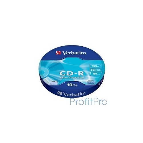 Verbatim Диски CD-R 10шт. 52x 700Mb, Shrink (43725)