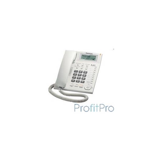 Panasonic KX-TS2388RUW (белый) индикатор вызова,повторный набор последнего номера,4 уровня громкости звонка
