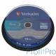 Verbatim Диск BD-R 6-x, 50 Gb, Cake Box 10шт диски (43746)