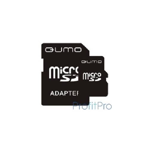Micro SecureDigital 8Gb QUMO QM8GMICSDHC4 MicroSDHC Class 4, SD adapter