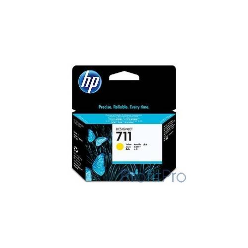 HP CZ132A Картридж №711, Yellow Designjet T120/T520, Yellow (29ml)