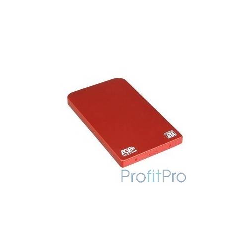 AgeStar SUB2O1 (RED) Внешний корпус 2,5" SATA AgeStar SUB2O1 (RED) USB2.0, алюминий, красный (04513)