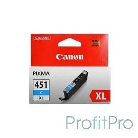 Canon CLI-451XLC 6473B001 Картридж для PIXMA iP7240, MG5440, 6340, Голубой, 665стр.