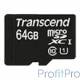 Micro SecureDigital 64Gb Transcend Class 10 TS64GUSDU1 MicroSDXC Class 10 UHS-I, SD adapter