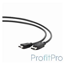 Кабель DisplayPort-HDMI Gembird/Cablexpert 3м, 20M/19M, черный, экран, пакет(CC-DP-HDMI-3M)