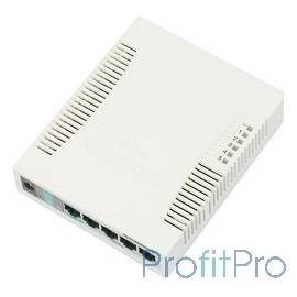 MikroTik RB260GS Коммутатор RouterBOARD 260GS 5-port Gigabit smart switch with SFP cage, SwOS, plastic case, PSU