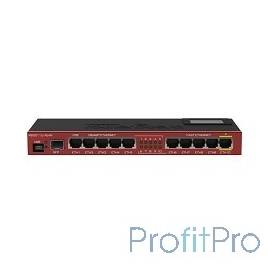 MikroTik RB2011UiAS-IN RouterBOARD Роутер для помещений: 10 Ethernet (5 Gigabit), 1 SFP, 128 МБ RAM, сенсорный дисплей и раздач