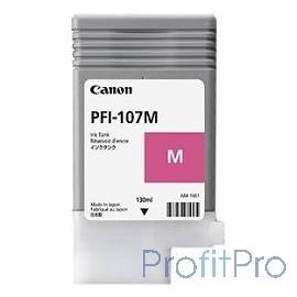 Canon PFI-107M 6707B001 Картридж для iPF680/685/770/780/785, Пурпурный, 130ml