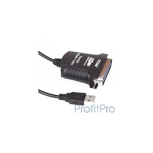 VCOM VUS7052 Кабель-адаптер USB A (вилка) - LPT (прямое подключение к LPT порту принтера) 1.8m