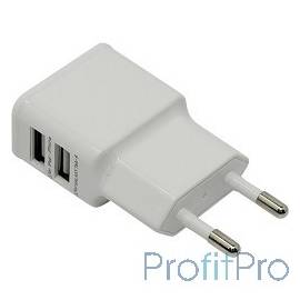 Orient Зарядное устройство USB от эл.сети PU-2402, DC 5V, 2100mA, 2 выхода (iPad,Galaxy), белый