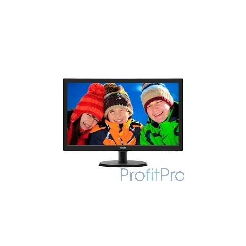LCD PHILIPS 21.5" 223V5LHSB (00/01) черный TN LED, 1920x1080, 5 ms, 170°/160°, 250 cd/m, 10M:1, D-Sub HDMI