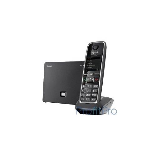 Gigaset S30852-H2526-S301 C530A IP телефон, черный ( интернет-телефон с поддержкой фиксированной линии связи и автоответчиком)